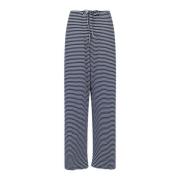 Geri Stripe Broek Dark Navy Neo Noir , Multicolor , Dames