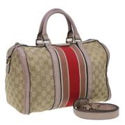 Pre-owned Canvas gucci-bags Gucci Vintage , Brown , Dames