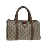 Pre-owned Leather gucci-bags Gucci Vintage , Beige , Dames