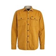 Wafel Corduroy Overshirt met Borstzakken PME Legend , Brown , Heren