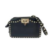 Pre-owned Leather shoulder-bags Valentino Vintage , Black , Dames