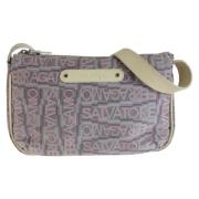 Pre-owned Canvas shoulder-bags Salvatore Ferragamo Pre-owned , Purple ...