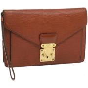 Pre-owned Leather louis-vuitton-bags Louis Vuitton Vintage , Brown , D...