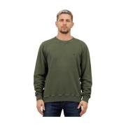 Logo Crewneck Sweatshirt Dondup , Green , Heren