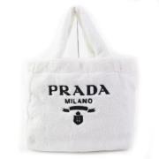 Pre-owned Canvas totes Prada Vintage , White , Dames