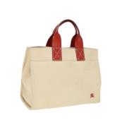 Pre-owned Canvas handbags Burberry Vintage , Beige , Dames