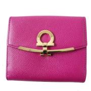 Pre-owned Leather wallets Salvatore Ferragamo Pre-owned , Purple , Dam...