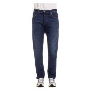 Cashmere Regular Fit Denim Jeans PT Torino , Blue , Heren