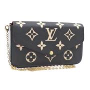 Pre-owned Fabric louis-vuitton-bags Louis Vuitton Vintage , Black , Da...