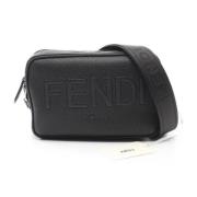 Pre-owned Leather shoulder-bags Fendi Vintage , Black , Dames