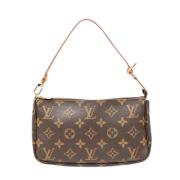 Pre-owned Canvas handbags Louis Vuitton Vintage , Brown , Dames