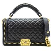 Pre-owned Fur chanel-bags Chanel Vintage , Black , Dames