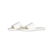 Leren Zomer Slippers Comfortabele Binnenzool Copenhagen Shoes , White ...