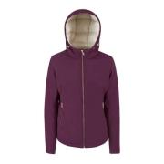 Korte softshell jas met capuchon YES ZEE , Purple , Dames