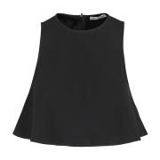 Flare Top Ami Paris , Black , Dames