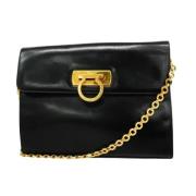 Pre-owned Leather shoulder-bags Salvatore Ferragamo Pre-owned , Black ...