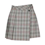 Grijze Tartan Geplooide Minirok Liu Jo , Gray , Dames