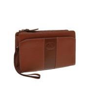 Pre-owned Leather clutches Burberry Vintage , Brown , Dames