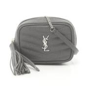 Pre-owned Leather shoulder-bags Yves Saint Laurent Vintage , Gray , Da...