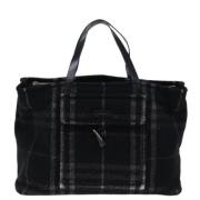 Pre-owned Wool handbags Burberry Vintage , Black , Dames