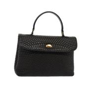 Pre-owned Leather handbags Bally Pre-owned , Black , Dames