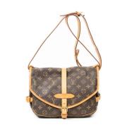 Pre-owned Fabric louis-vuitton-bags Louis Vuitton Vintage , Brown , Da...