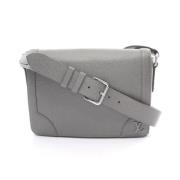 Pre-owned Leather shoulder-bags Louis Vuitton Vintage , Gray , Heren