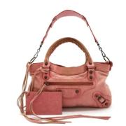 Pre-owned Leather balenciaga-bags Balenciaga Vintage , Pink , Dames