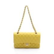 Pre-owned Fabric chanel-bags Chanel Vintage , Yellow , Dames