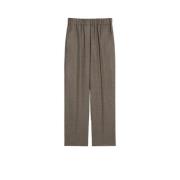 Wollen Flanellen Monostretch Broek met Microdesigns Max Mara Weekend ,...