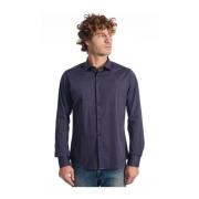 Blauw Katoenen Slim Fit Overhemd Baldinini , Blue , Heren