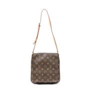 Pre-owned Canvas louis-vuitton-bags Louis Vuitton Vintage , Brown , Da...