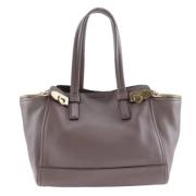 Pre-owned Leather totes Salvatore Ferragamo Pre-owned , Brown , Dames