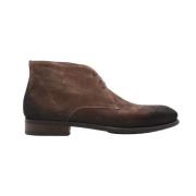 Bruin Suède Hoge Veterschoen Magnanni , Brown , Heren