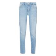 Denim Jeans met Logo Achterzak Liu Jo , Blue , Dames