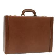 Pre-owned Leather briefcases Loewe Pre-owned , Brown , Dames