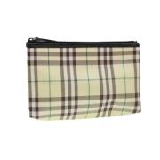 Pre-owned Nylon clutches Burberry Vintage , Beige , Dames