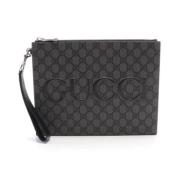 Pre-owned Leather gucci-bags Gucci Vintage , Black , Heren