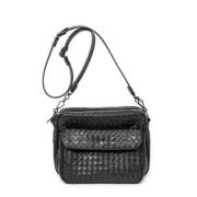 Pre-owned Leather shoulder-bags Bottega Veneta Vintage , Black , Dames