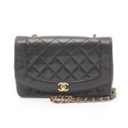 Pre-owned Leather chanel-bags Chanel Vintage , Black , Dames