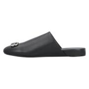 Leather mules Balenciaga , Black , Heren