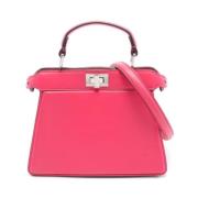 Pre-owned Leather handbags Fendi Vintage , Pink , Dames