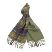 Zachte Check Tartan Sjaal Barbour , Green , Heren