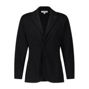 Klassieke Wollen Gebreide Blazer Lardini , Blue , Heren