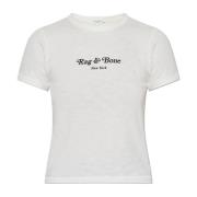 Top Skrypt Rag & Bone , White , Dames