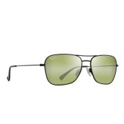 Gepolariseerde Mat Zwart Groene Zonnebril Maui Jim , Black , Unisex