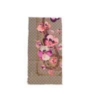 Floral GG Pattern Zijden Sjaal Gucci , Multicolor , Dames