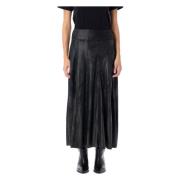 Zwarte Faux Leren Rok Genevi Isabel Marant , Black , Dames