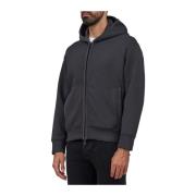 Heren volledige rits hoodie Emporio Armani , Gray , Heren