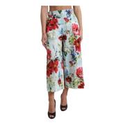 Bloemenprint Wijde Culottes Dolce & Gabbana , Multicolor , Dames